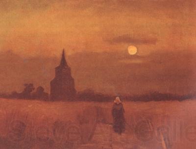 Vincent Van Gogh The Old Tower in the Fields (nn04) Germany oil painting art